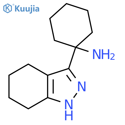 1-(4,5,6,7-tetrahydro-1H-indazol-3-yl)cyclohexan-1-amine structure