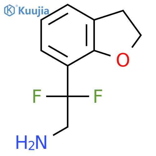 2-(2,3-dihydro-1-benzofuran-7-yl)-2,2-difluoroethan-1-amine structure