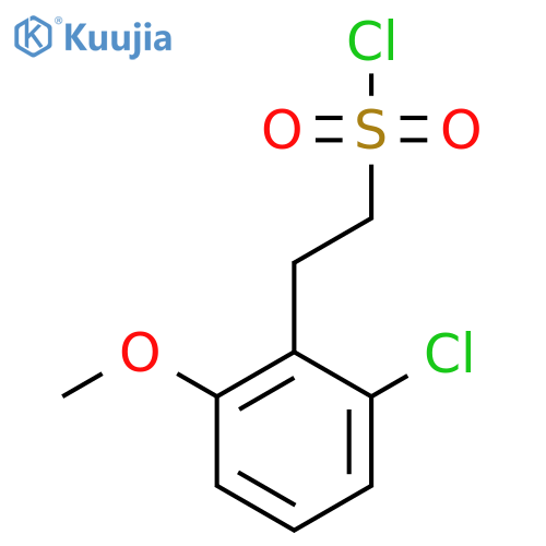 2-(2-chloro-6-methoxyphenyl)ethane-1-sulfonyl chloride structure