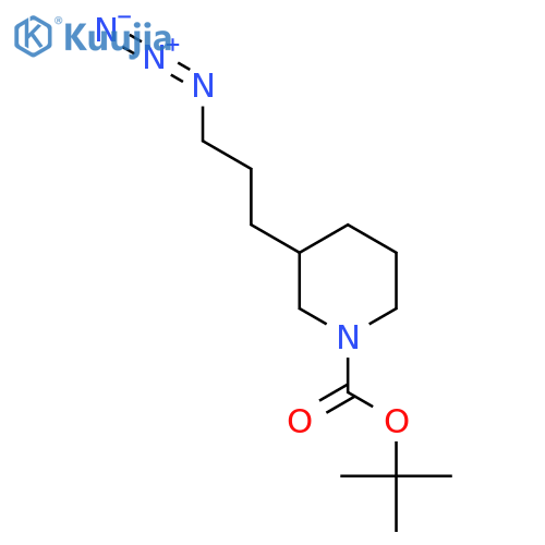 tert-butyl 3-(3-azidopropyl)piperidine-1-carboxylate structure