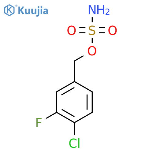 (4-chloro-3-fluorophenyl)methyl sulfamate structure