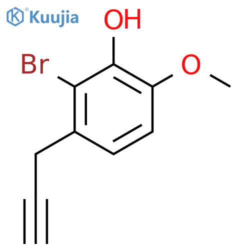 2-bromo-6-methoxy-3-(prop-2-yn-1-yl)phenol structure