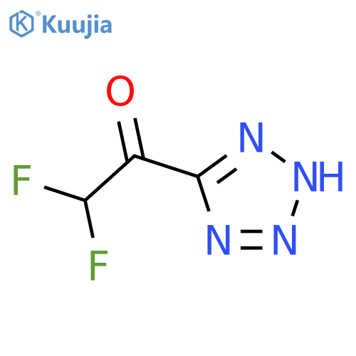 2,2-difluoro-1-(1H-1,2,3,4-tetrazol-5-yl)ethan-1-one structure