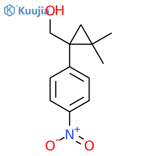 2,2-dimethyl-1-(4-nitrophenyl)cyclopropylmethanol structure