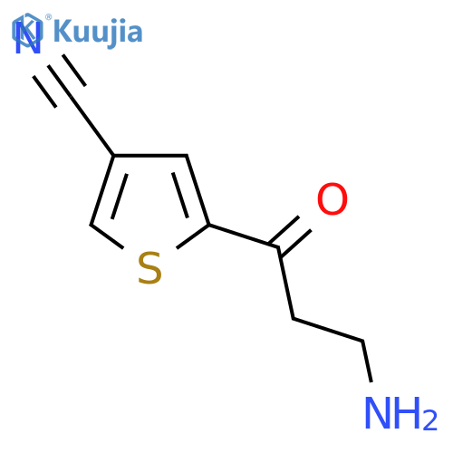 5-(3-aminopropanoyl)thiophene-3-carbonitrile structure