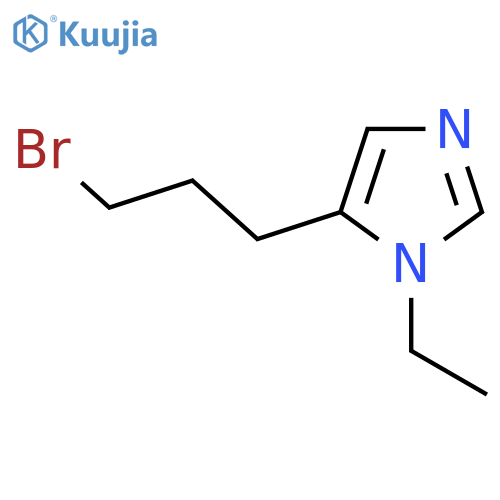 5-(3-bromopropyl)-1-ethyl-1H-imidazole structure