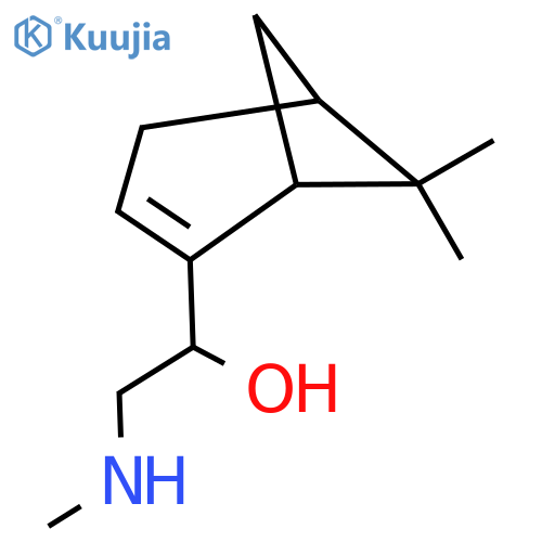 1-{6,6-dimethylbicyclo3.1.1hept-2-en-2-yl}-2-(methylamino)ethan-1-ol structure