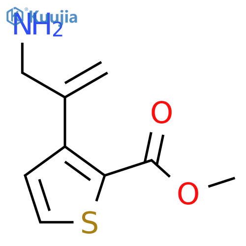 methyl 3-(3-aminoprop-1-en-2-yl)thiophene-2-carboxylate structure