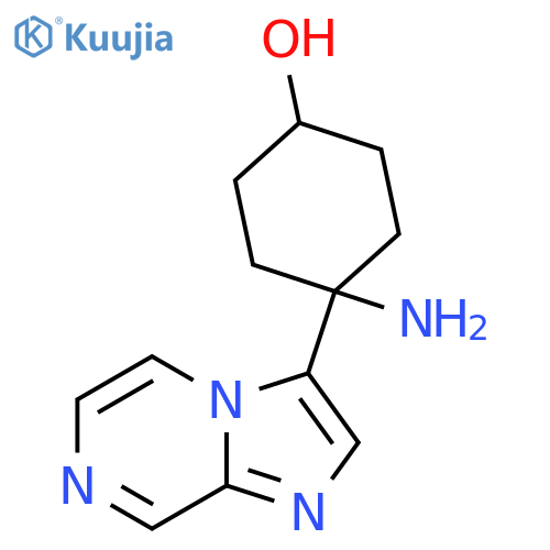 4-amino-4-{imidazo1,2-apyrazin-3-yl}cyclohexan-1-ol structure