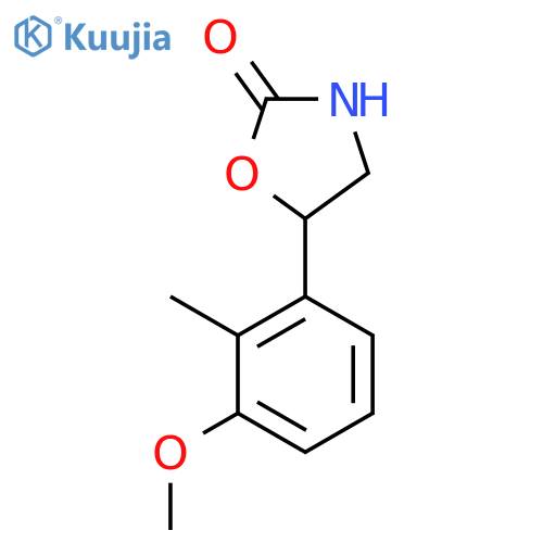 5-(3-Methoxy-2-methylphenyl)-1,3-oxazolidin-2-one structure