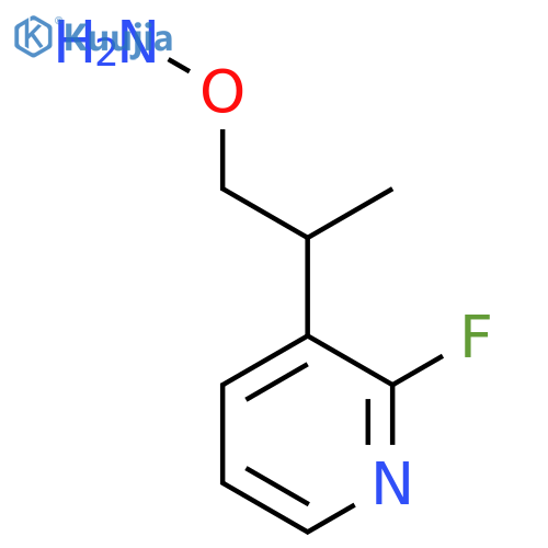O-[2-(2-fluoropyridin-3-yl)propyl]hydroxylamine structure