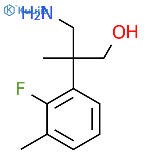 3-amino-2-(2-fluoro-3-methylphenyl)-2-methylpropan-1-ol structure