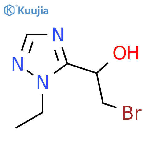 2-bromo-1-(1-ethyl-1H-1,2,4-triazol-5-yl)ethan-1-ol structure