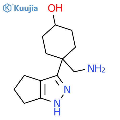 4-(aminomethyl)-4-{1H,4H,5H,6H-cyclopentacpyrazol-3-yl}cyclohexan-1-ol structure