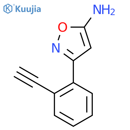 3-(2-ethynylphenyl)-1,2-oxazol-5-amine structure