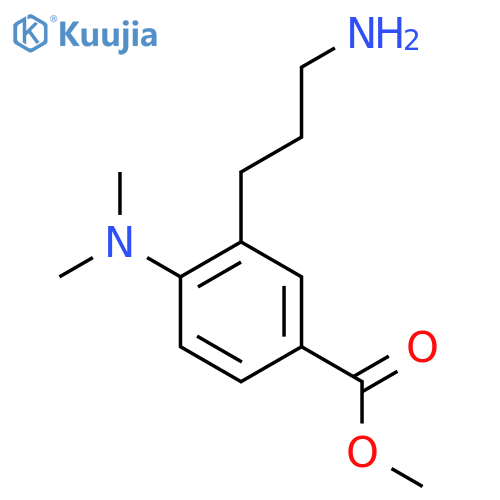 methyl 3-(3-aminopropyl)-4-(dimethylamino)benzoate structure
