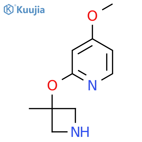 4-methoxy-2-(3-methylazetidin-3-yl)oxypyridine structure