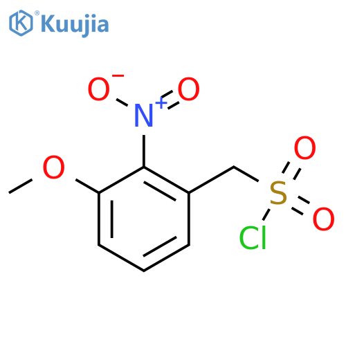 (3-methoxy-2-nitrophenyl)methanesulfonyl chloride structure