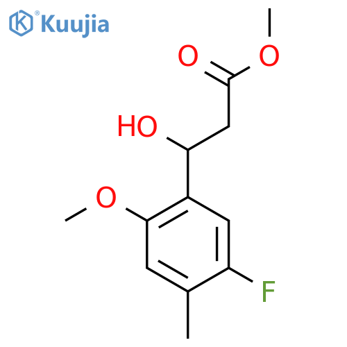 methyl 3-(5-fluoro-2-methoxy-4-methylphenyl)-3-hydroxypropanoate structure