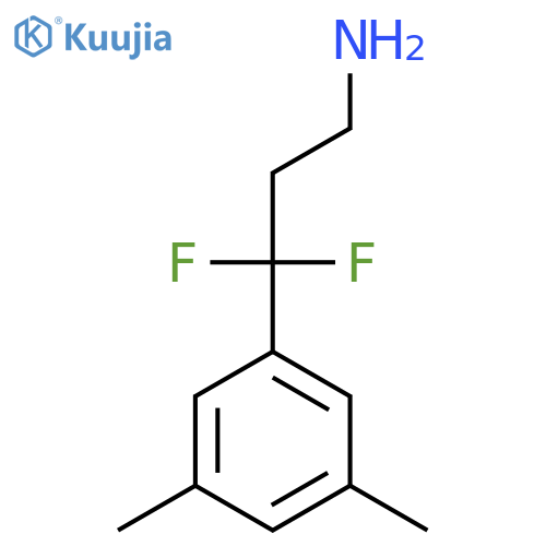 3-(3,5-dimethylphenyl)-3,3-difluoropropan-1-amine structure
