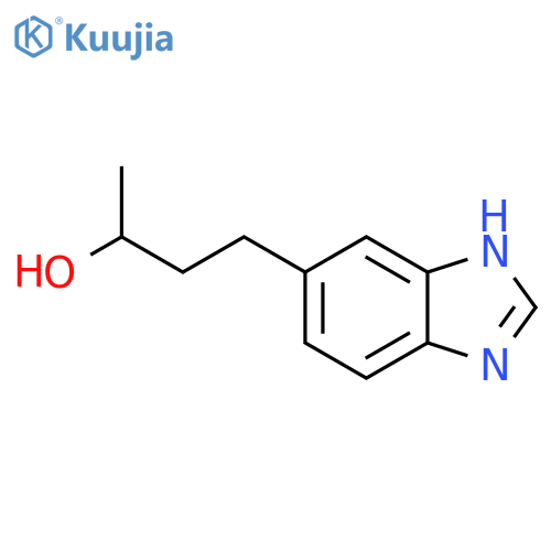 4-(1H-1,3-benzodiazol-5-yl)butan-2-ol structure