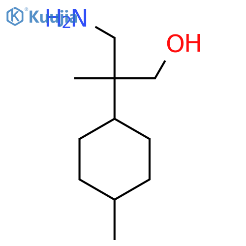 3-amino-2-methyl-2-(4-methylcyclohexyl)propan-1-ol structure