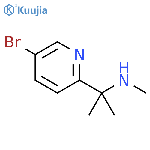 2-(5-bromopyridin-2-yl)propan-2-yl(methyl)amine structure