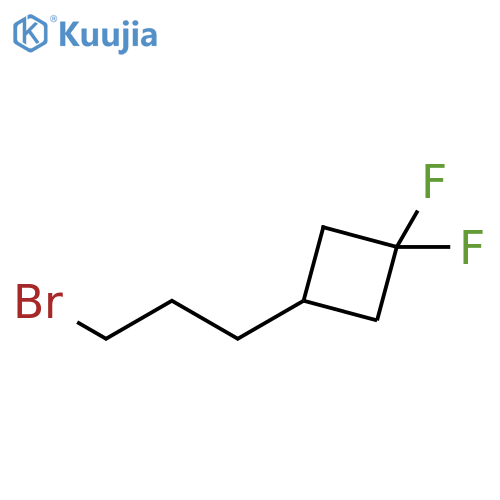 3-(3-bromopropyl)-1,1-difluorocyclobutane structure