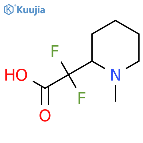 2,2-difluoro-2-(1-methylpiperidin-2-yl)acetic acid structure