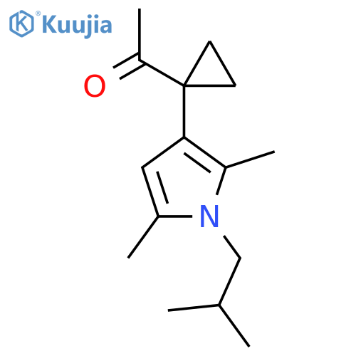 1-{1-2,5-dimethyl-1-(2-methylpropyl)-1H-pyrrol-3-ylcyclopropyl}ethan-1-one structure