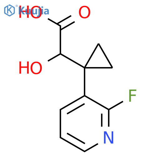 2-1-(2-fluoropyridin-3-yl)cyclopropyl-2-hydroxyacetic acid structure