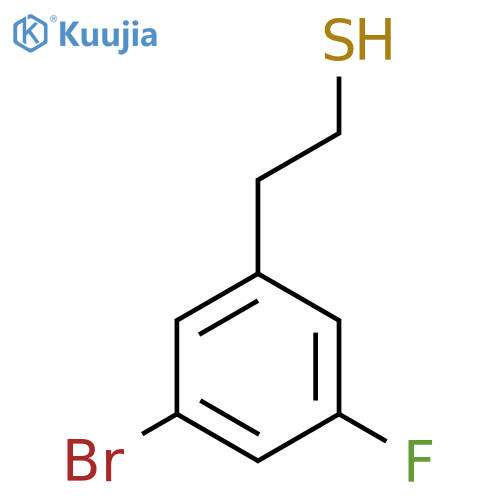 2-(3-bromo-5-fluorophenyl)ethane-1-thiol structure