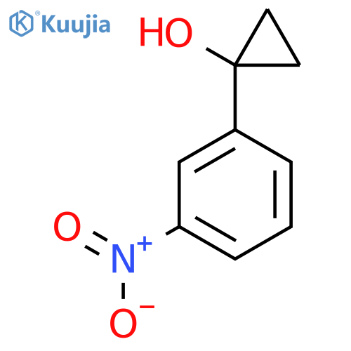 1-(3-Nitrophenyl)cyclopropan-1-ol structure