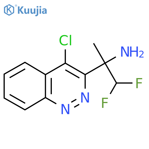 2-(4-chlorocinnolin-3-yl)-1,1-difluoropropan-2-amine structure
