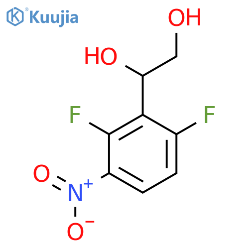 1-(2,6-difluoro-3-nitrophenyl)ethane-1,2-diol structure