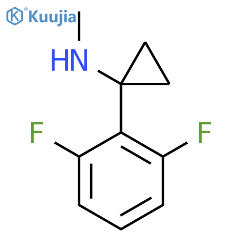 1-(2,6-difluorophenyl)-N-methylcyclopropan-1-amine structure