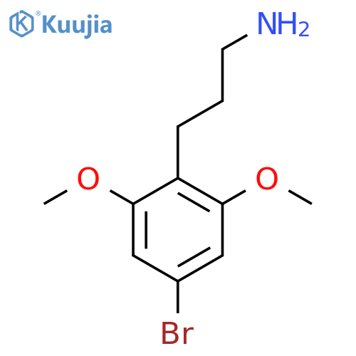 3-(4-bromo-2,6-dimethoxyphenyl)propan-1-amine structure