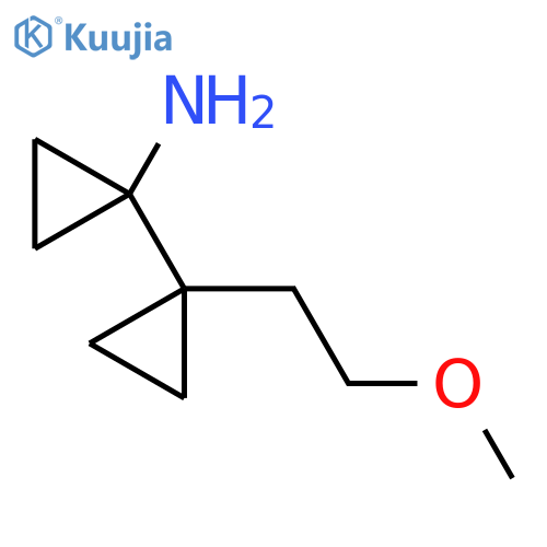 1-1-(2-methoxyethyl)cyclopropylcyclopropan-1-amine structure
