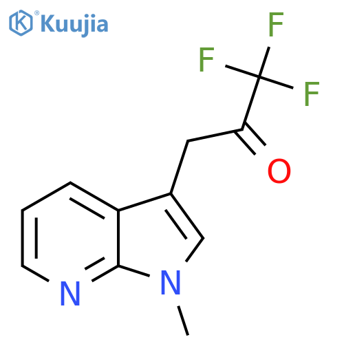 1,1,1-trifluoro-3-{1-methyl-1H-pyrrolo2,3-bpyridin-3-yl}propan-2-one structure