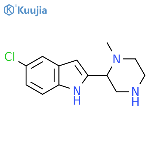 5-chloro-2-(1-methylpiperazin-2-yl)-1H-indole structure