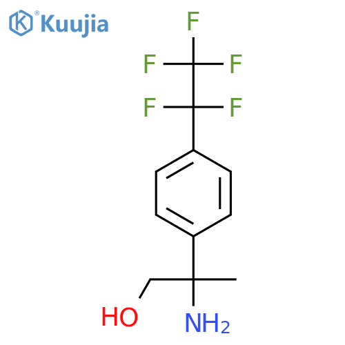 2-amino-2-4-(pentafluoroethyl)phenylpropan-1-ol structure