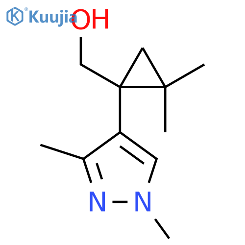 1-(1,3-dimethyl-1H-pyrazol-4-yl)-2,2-dimethylcyclopropylmethanol structure