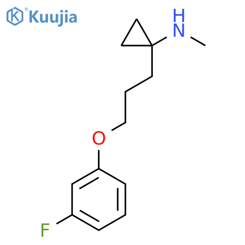 1-3-(3-fluorophenoxy)propyl-N-methylcyclopropan-1-amine structure