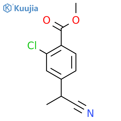 methyl 2-chloro-4-(1-cyanoethyl)benzoate structure