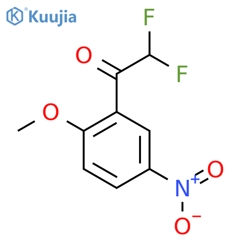 2,2-Difluoro-1-(2-methoxy-5-nitrophenyl)ethan-1-one structure