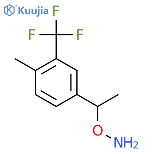 O-{1-4-methyl-3-(trifluoromethyl)phenylethyl}hydroxylamine structure