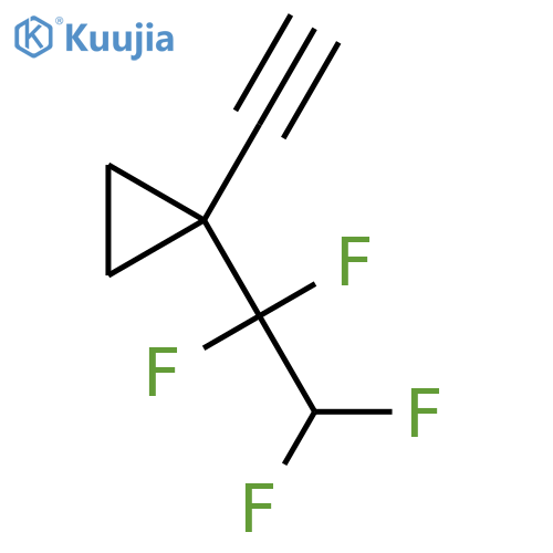 1-ethynyl-1-(1,1,2,2-tetrafluoroethyl)cyclopropane structure