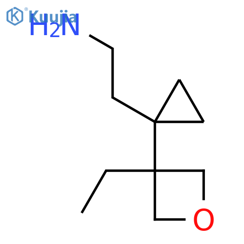2-1-(3-ethyloxetan-3-yl)cyclopropylethan-1-amine structure