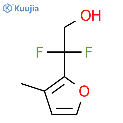 2,2-difluoro-2-(3-methylfuran-2-yl)ethan-1-ol structure