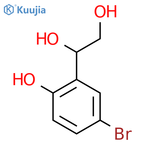 1-(5-bromo-2-hydroxyphenyl)ethane-1,2-diol structure